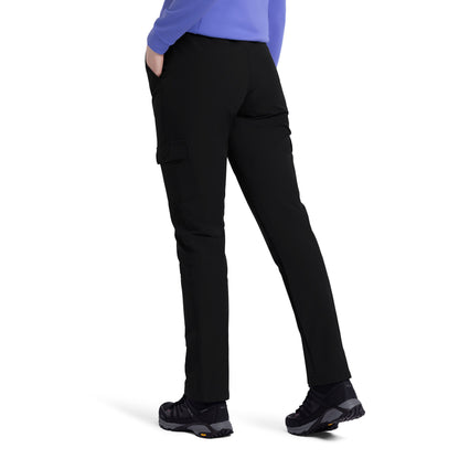 Freda Women's Water Repellant Slim Stretch Walking Trousers in Black