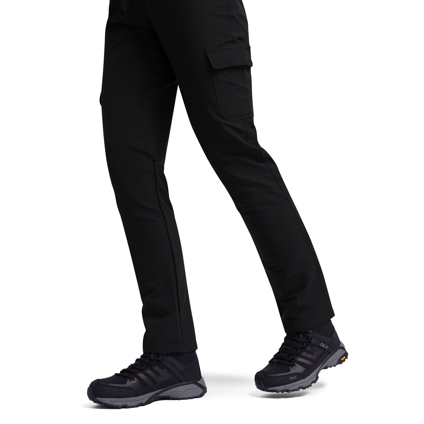 Freda Women's Water Repellant Slim Stretch Walking Trousers in Black