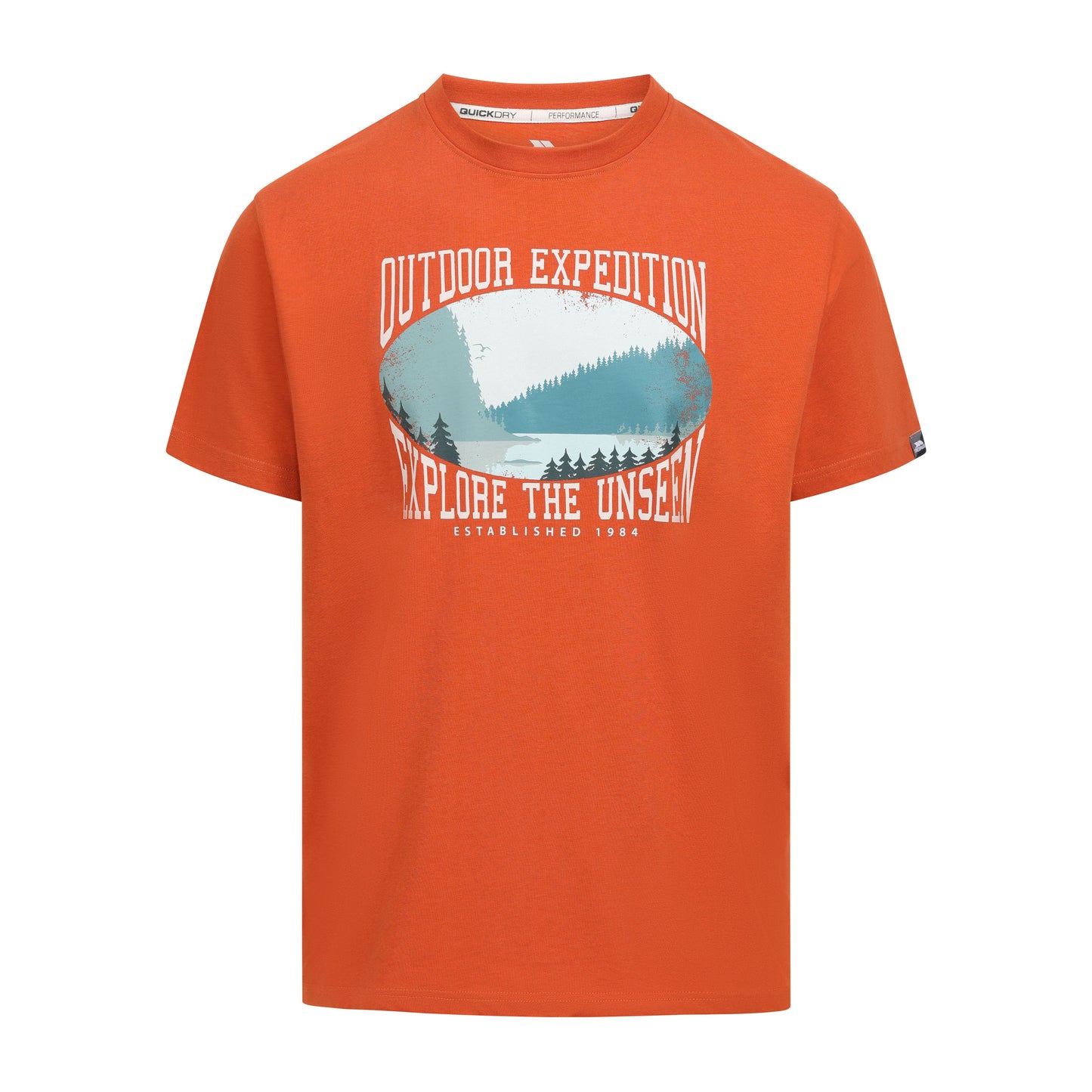 Gallon Mens Casual T-Shirt in Burnt Orange