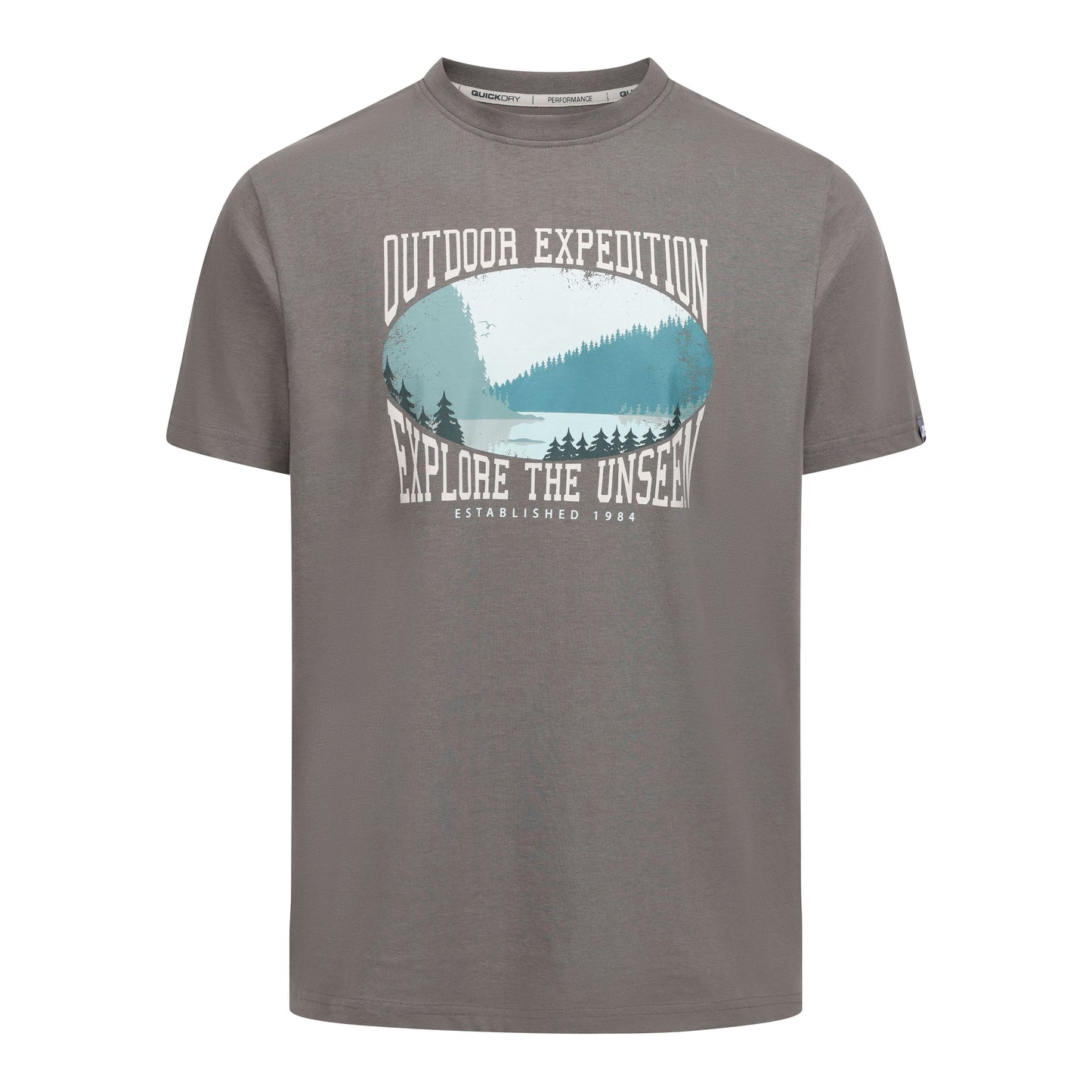 Gallon Mens Casual T-Shirt in Green Smoke