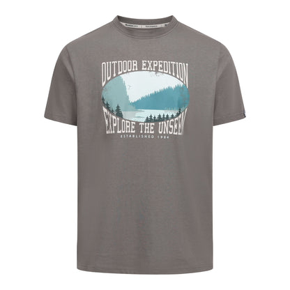 Gallon Mens Casual T-Shirt in Green Smoke