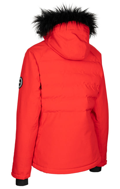 Gaynor DLX Women's Padded Ski Jacket in Red