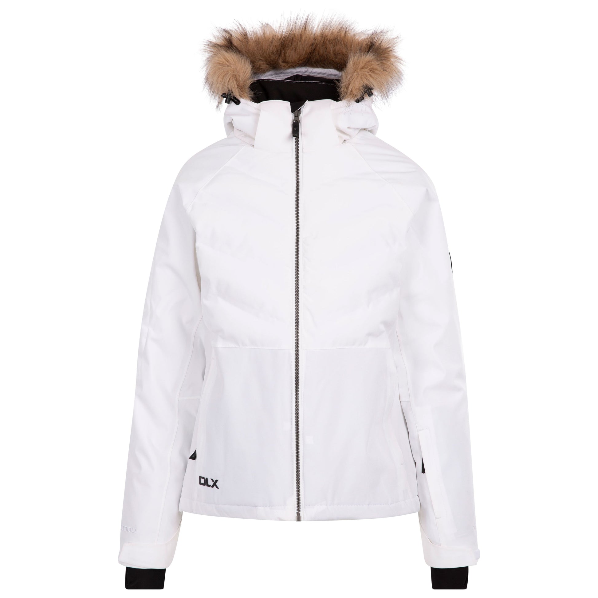 white ski gear Women's DLX Padded Ski Jacket – Gaynor in White