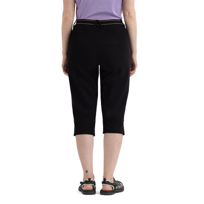 Grateful Womens 3/4 Active Trousers in Black