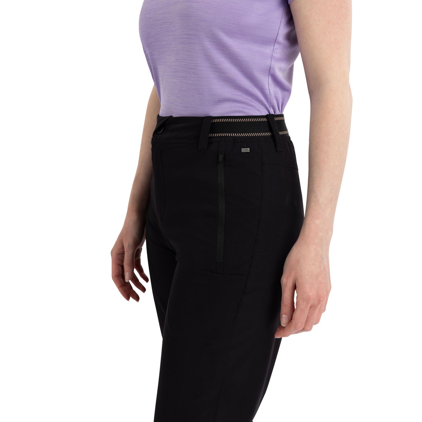 Grateful Womens 3/4 Active Trousers in Black