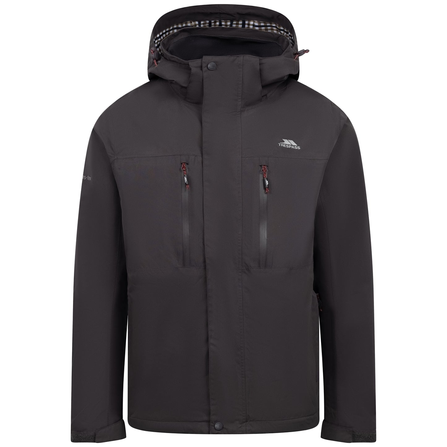 Griminish Mens Lightweight Rain Jacket in Dark Grey