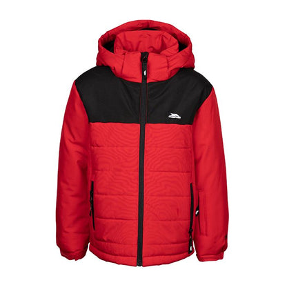 Halston Kids Padded Waterproof Ski Jacket in Red