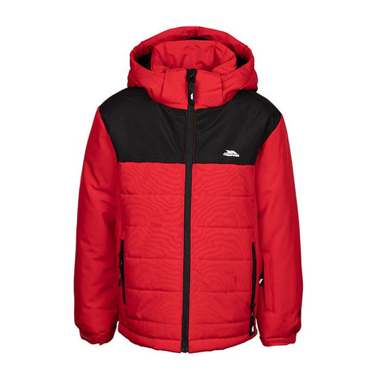 Halston Kids Padded Waterproof Ski Jacket in Red