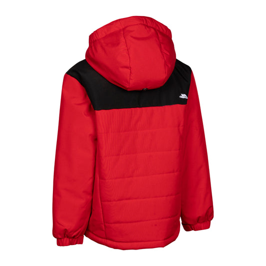 Halston Kids Padded Waterproof Ski Jacket in Red