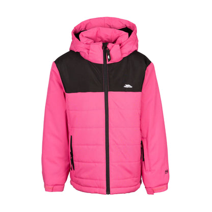 Halston Kids Padded Waterproof Ski Jacket in Soft Pink