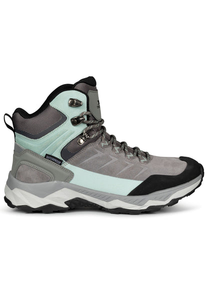 Ismay Womens Waterproof Suede Hiking Boots in Grey