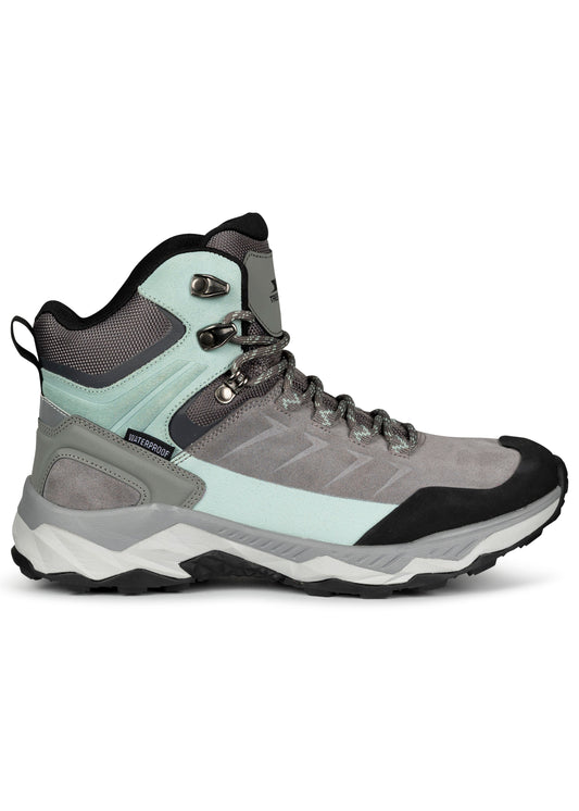 Ismay Womens Waterproof Suede Hiking Boots in Grey