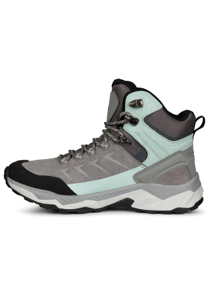 Ismay Womens Waterproof Suede Hiking Boots in Grey