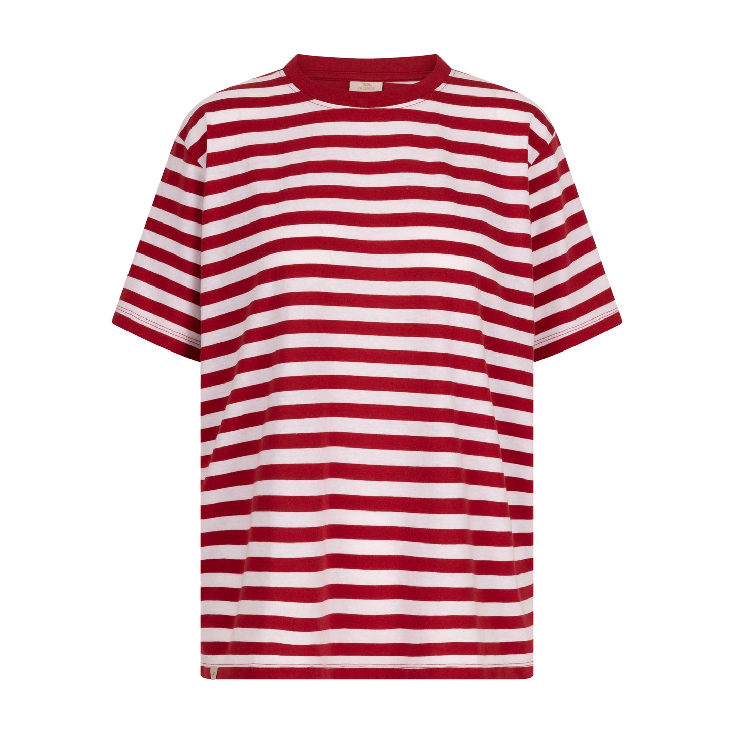 Jemima Womens Stripe T-Shirt in Claret