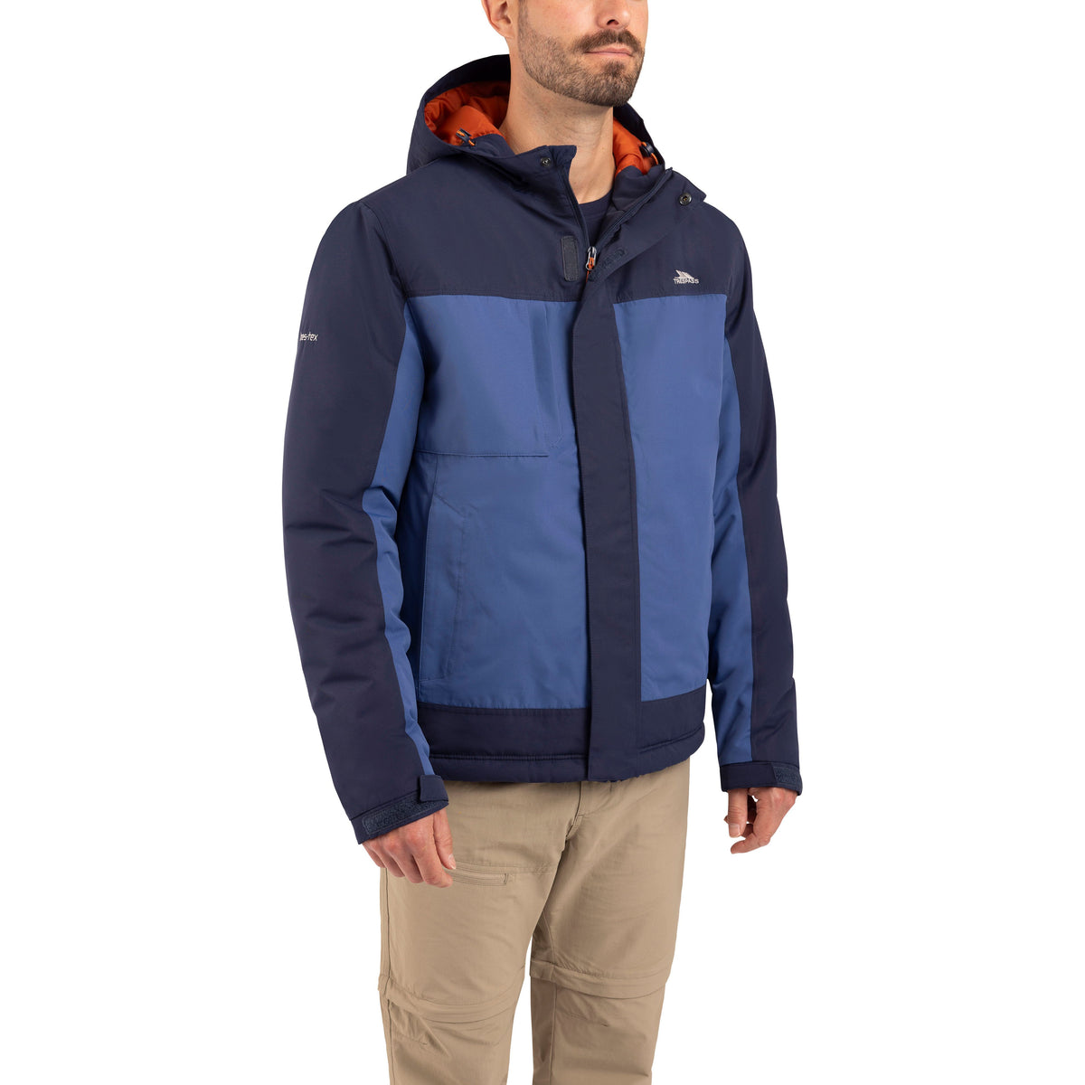 John Men's Padded Waterproof Jacket in Navy