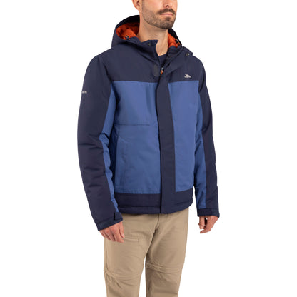 John Men's Padded Waterproof Jacket in Navy