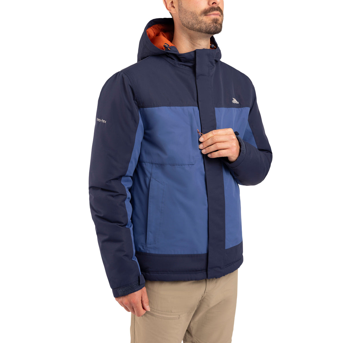 John Men's Padded Waterproof Jacket in Navy