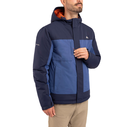 John Men's Padded Waterproof Jacket in Navy