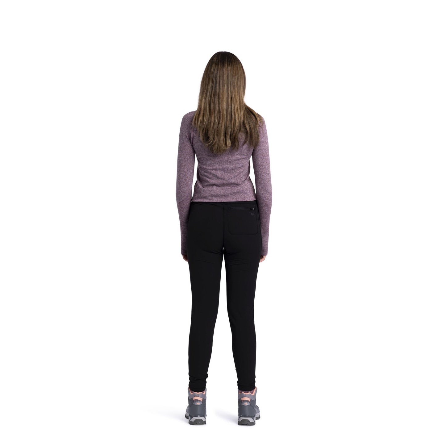 Jovana Women's Water Repellant Softshell Stretch Walking Trousers in Black