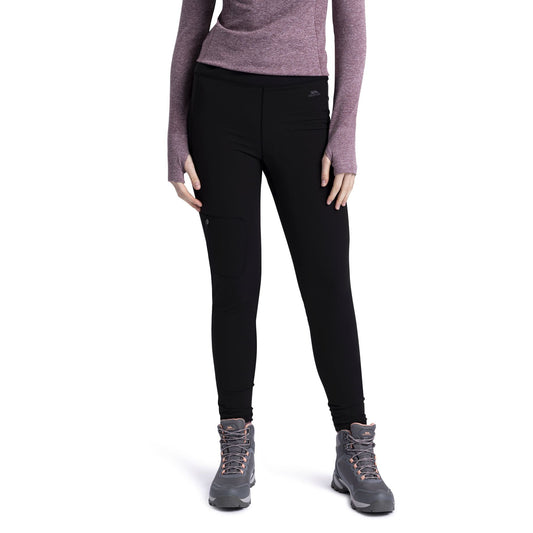 Jovana Women's Water Repellant Softshell Stretch Walking Trousers in Black