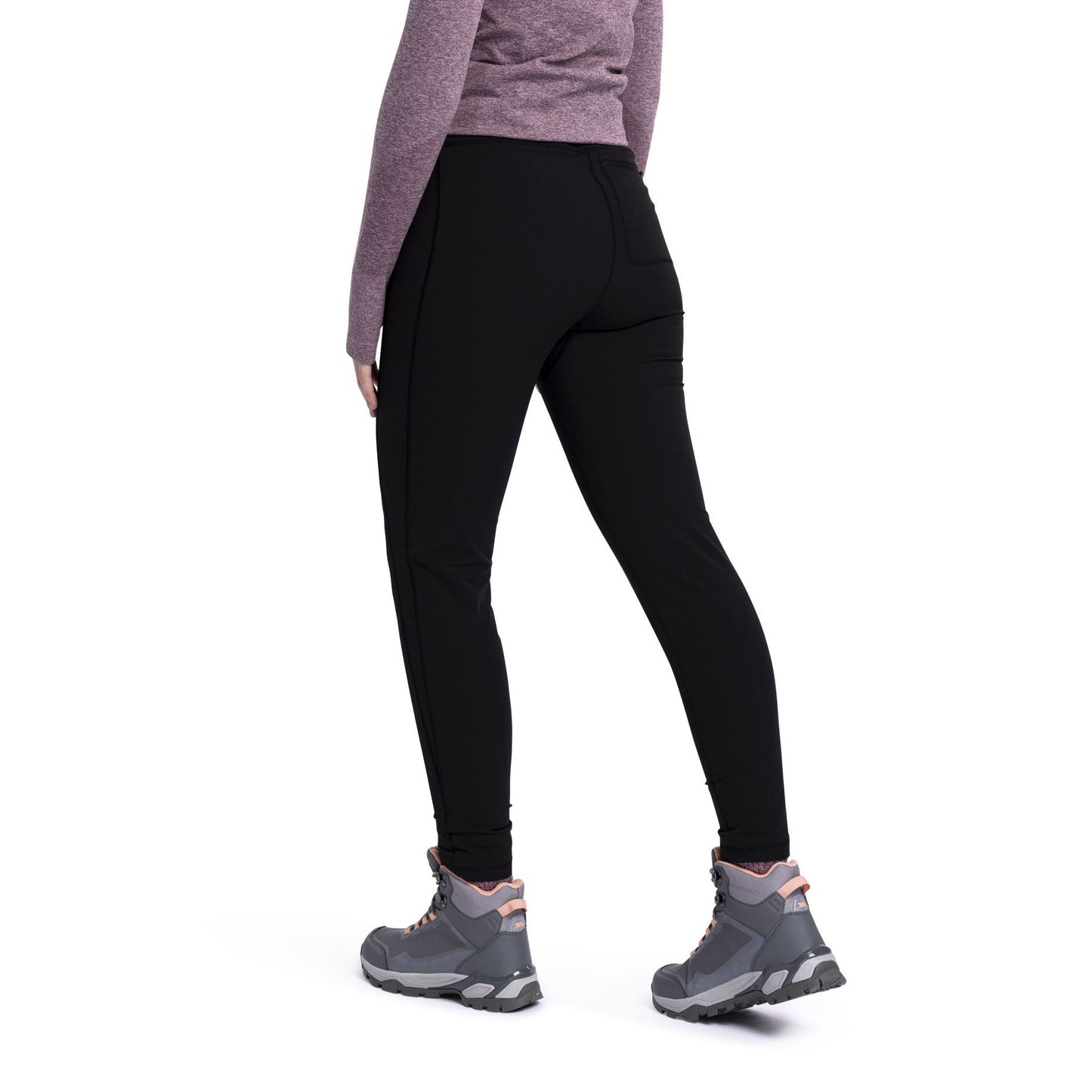 Jovana Women's Water Repellant Softshell Stretch Walking Trousers in Black