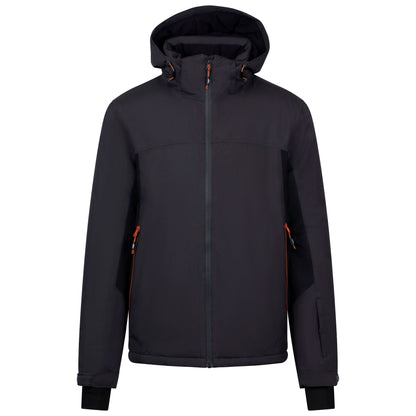 Kenneth Men's Waterproof Padded Ski Jacket in Dark Grey
