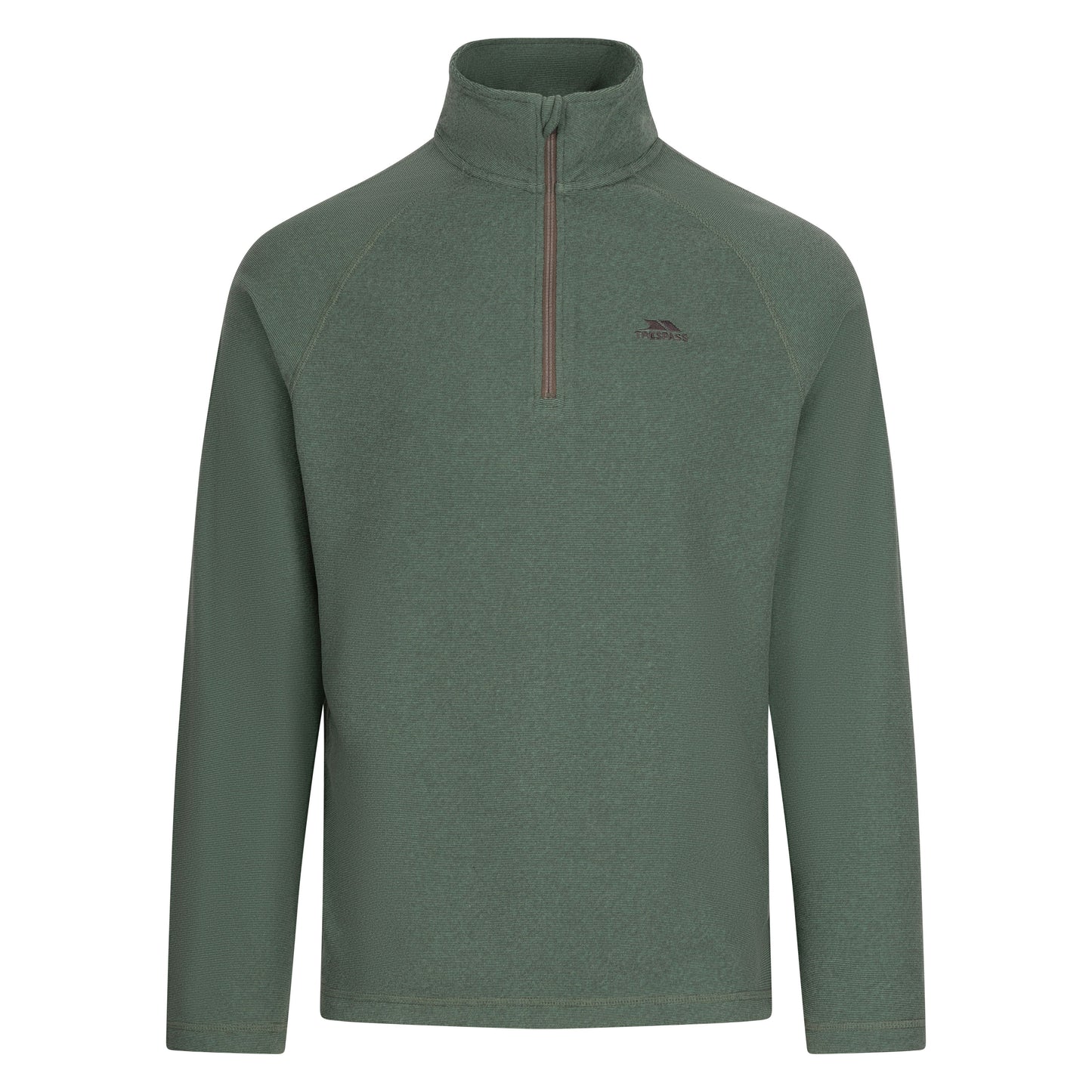Keynote Men's Half Zip Fleece Top in Grren Smoke