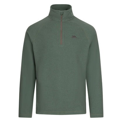 Keynote Men's Half Zip Fleece Top in Grren Smoke