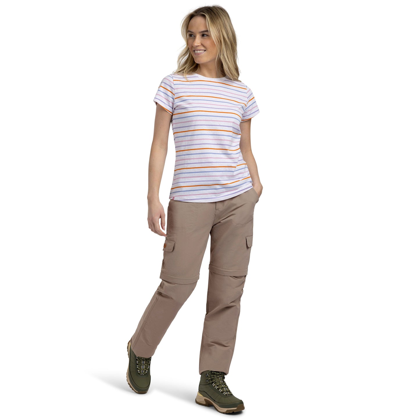 Krystyna Womens Convertible Trousers in Vintage Khaki