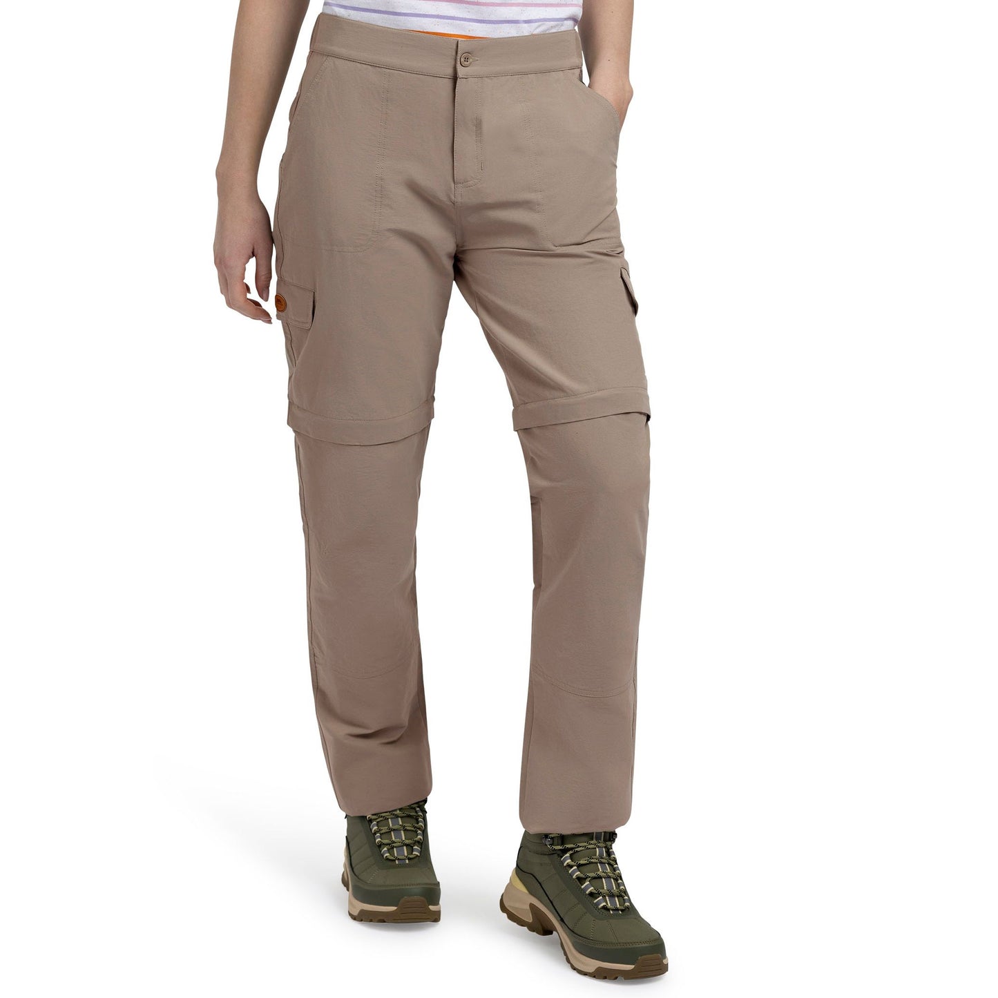 Krystyna Womens Convertible Trousers in Vintage Khaki