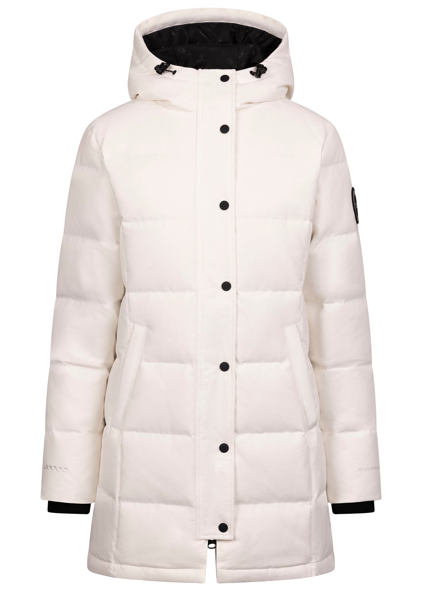Lainey Women's DLX Longer Length Waterproof Down Jacket in White
