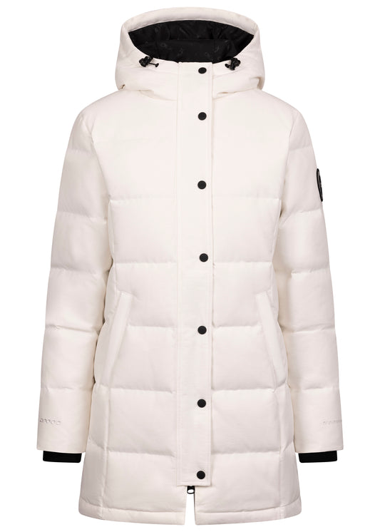 Lainey Women's DLX Longer Length Waterproof Down Jacket in White
