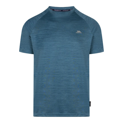 Leecana Men's Quick Dry Active T-Shirt in Bondi Blue Marl