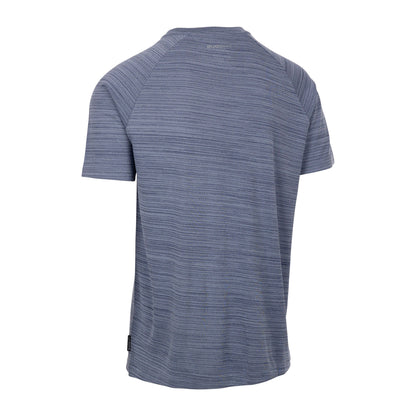 Leecana Men's Quick Dry Active T-Shirt in Denim Blue