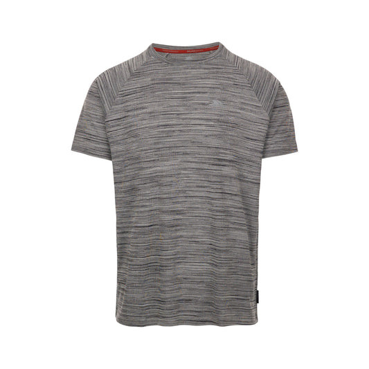 Leecana Men's Quick Dry Active T-Shirt in Grey Marl