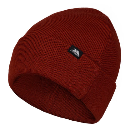 Littlebrook Adults Knitted and Lined Beanie Hat in Salsa