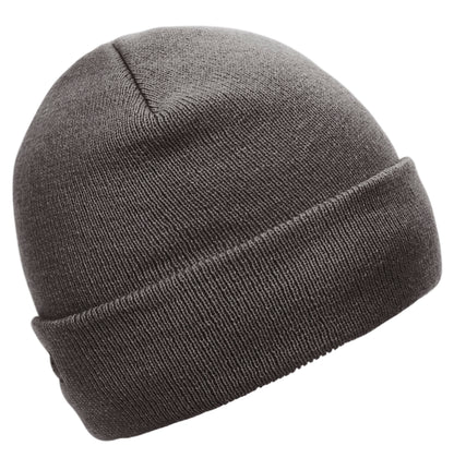 Littlebrook Adults Knitted and Storm Grey Lined Beanie Hat