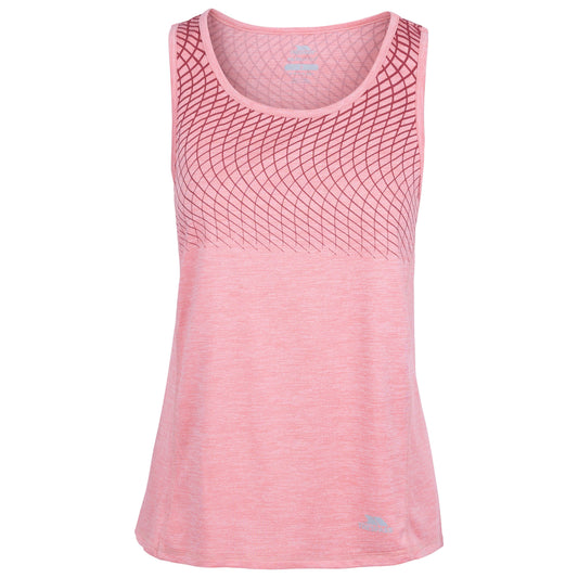 Lopu Womens Active Tank Top in Pink Shell