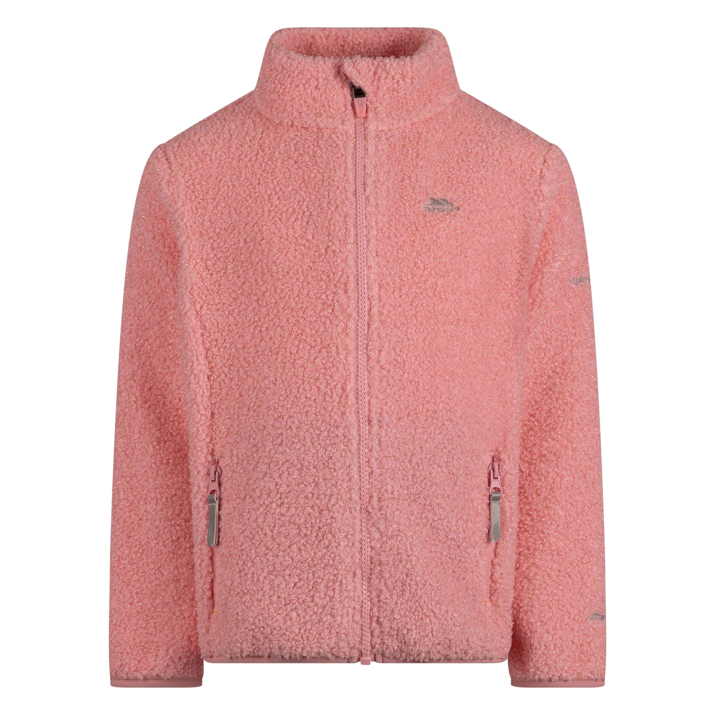 Lunner Girls Full Zip Fleece in Baby Pink