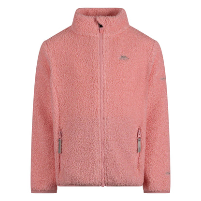 Lunner Girls Full Zip Fleece in Baby Pink