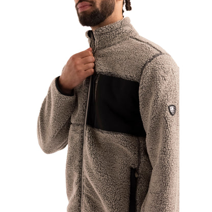 Maclarenton Men's Full Zip Fleece in Beige Marl