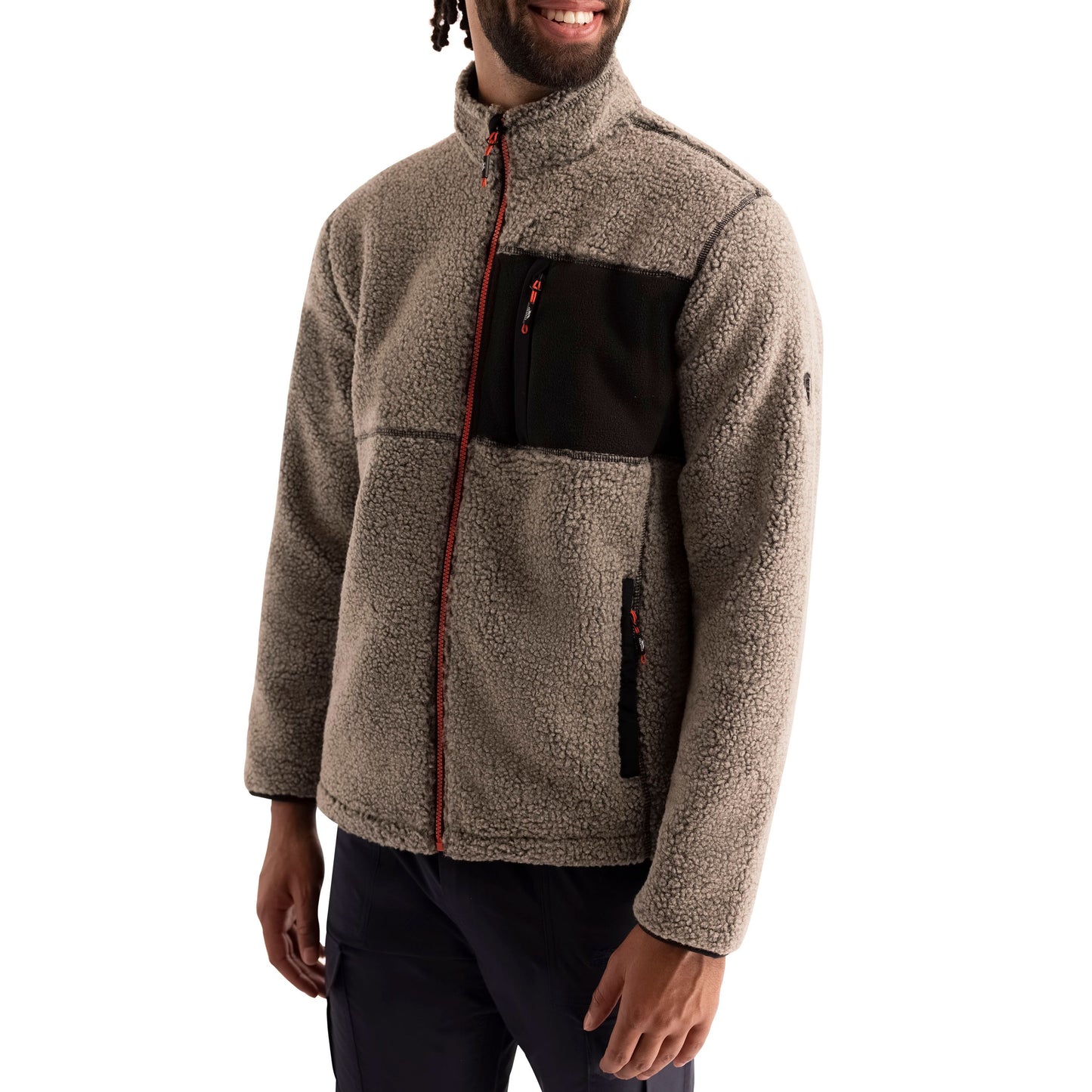 Maclarenton Men's Full Zip Fleece in Beige Marl