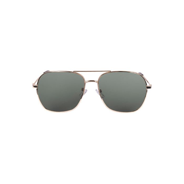 Maxer Adults Unisex Aviator Sunglasses in Gold Green