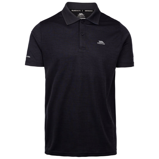 McKay Mens Active Polo Shirt in Dark Flint Marl