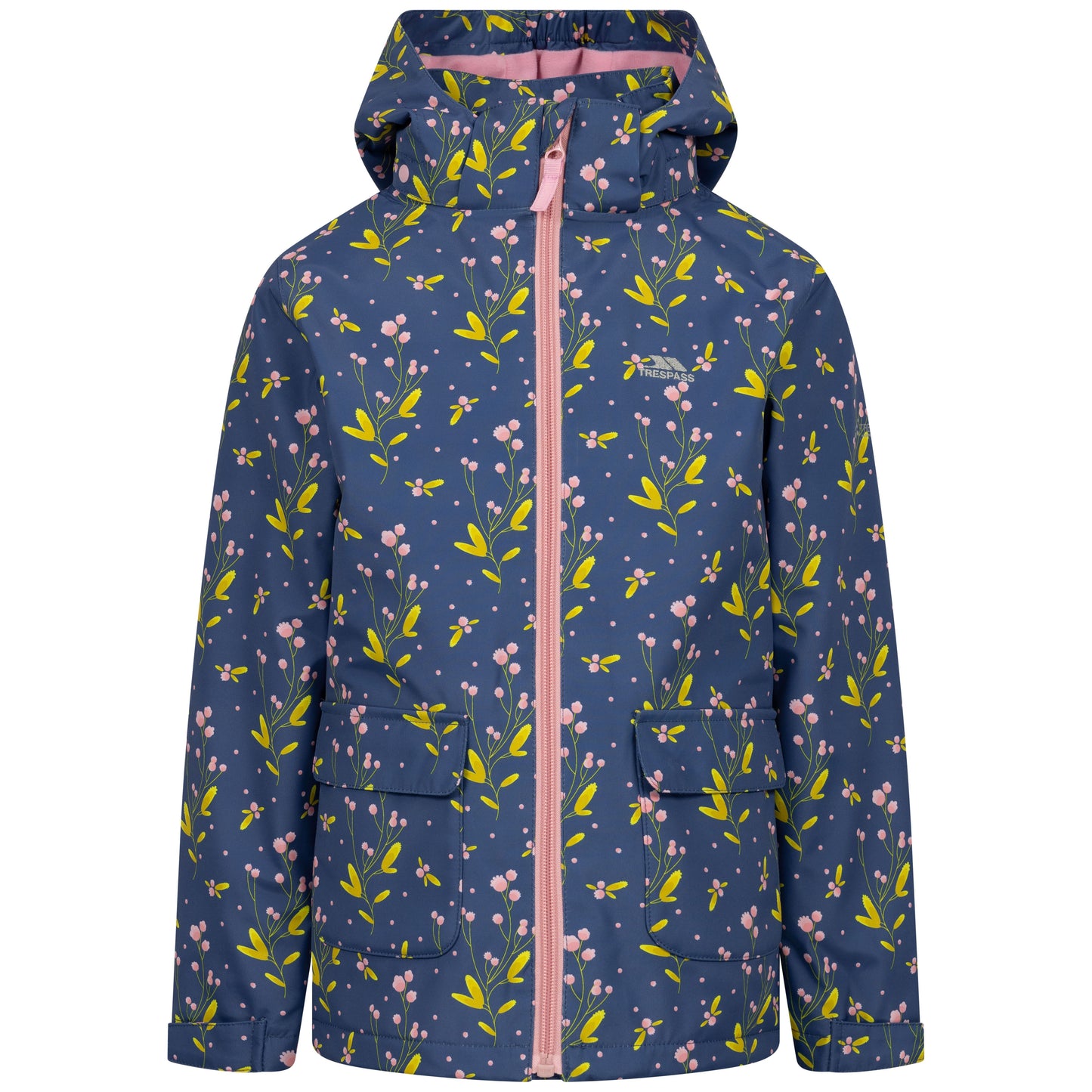 Micaella Girls Waterproof Rain Jacket in Bluetone