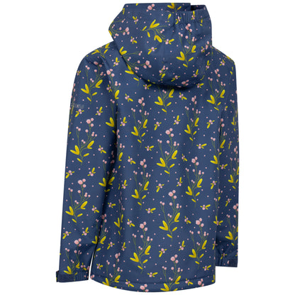 Micaella Girls Waterproof Rain Jacket in Bluetone