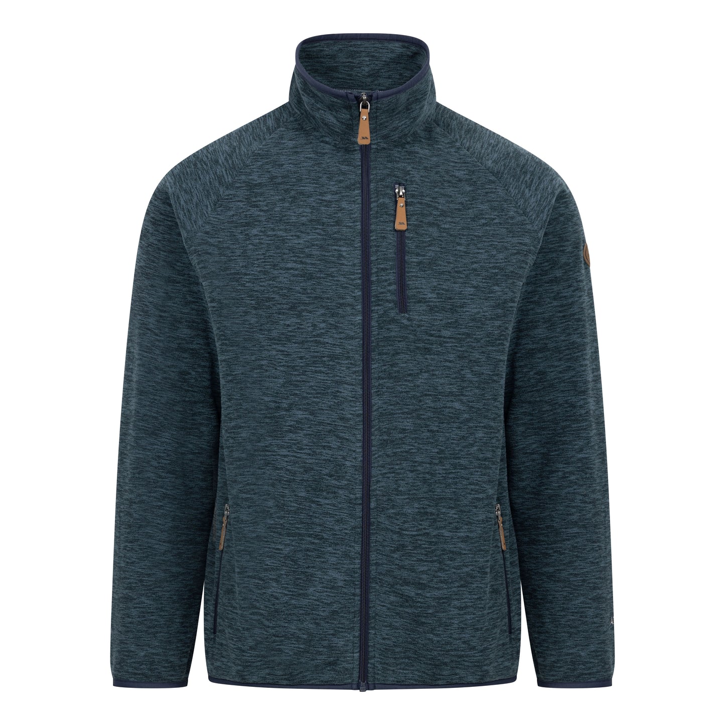 Mitchie Mens Full Zip Fleece in Dark Teal