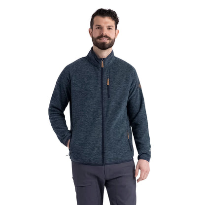 Mitchie Mens Full Zip Fleece in Dark Teal