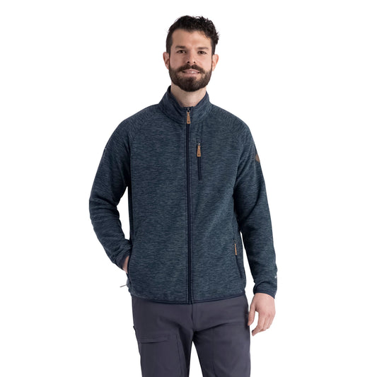 Mitchie Mens Full Zip Fleece in Dark Teal