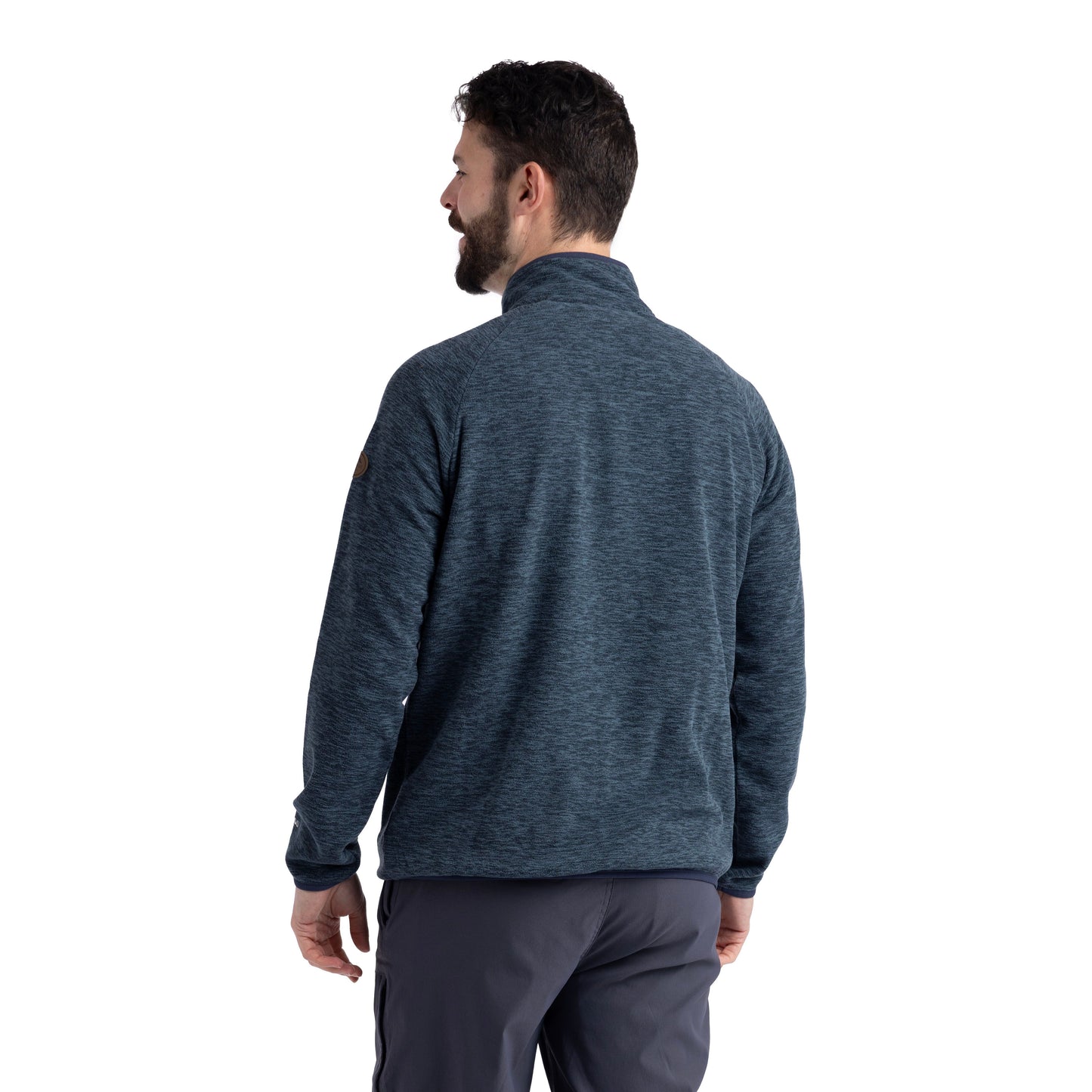 Mitchie Mens Full Zip Fleece in Dark Teal
